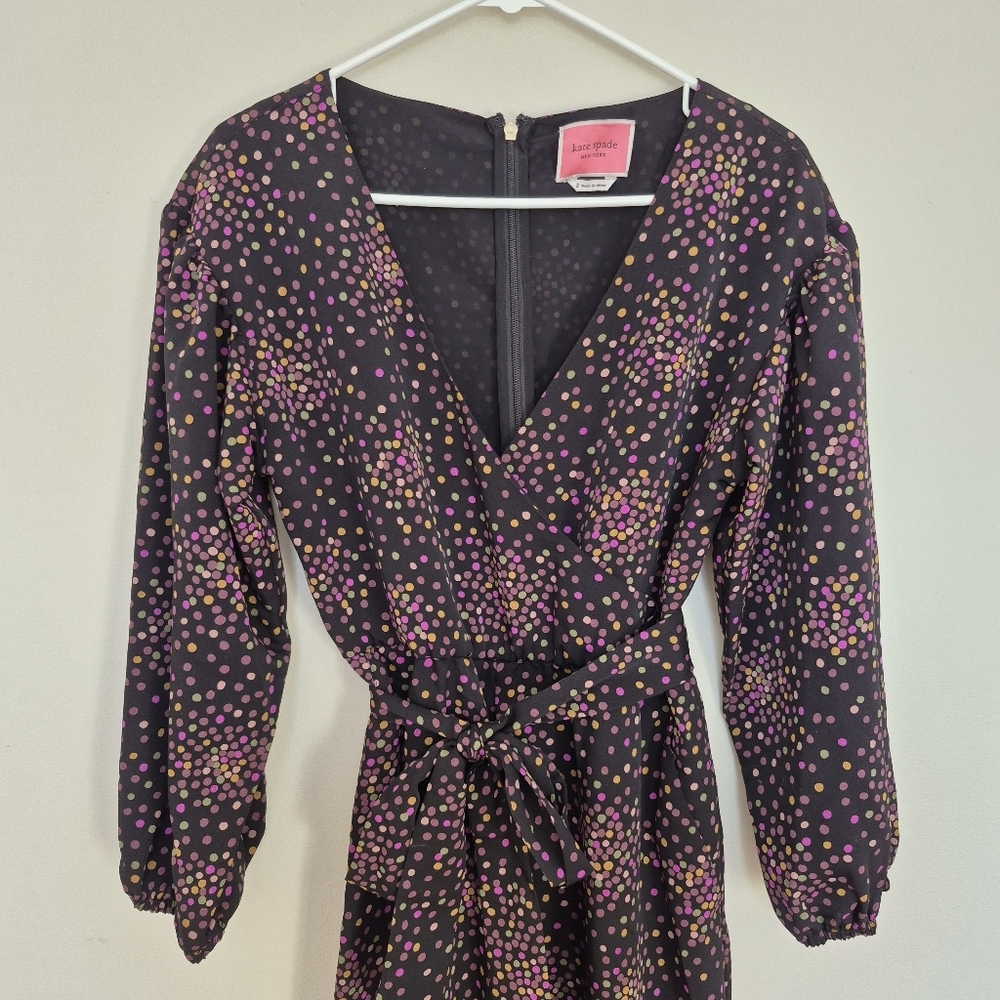 Kate Spade New York Women's Pink Polka Dot Jumpsuit Size 2 - Picture 3 of 8